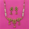 Antique Temple Necklace with Matte Gold Plating