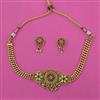 Antique Classic Necklace with Matte Gold Plating