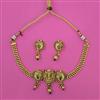 Antique Temple Necklace with Matte Gold Plating