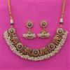 Antique Animal Necklace with Matte Gold Plating