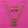 Antique Classic Necklace with Matte Gold Plating