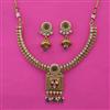 Antique Classic Necklace with Matte Gold Plating