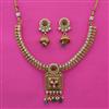 Antique Classic Necklace with Matte Gold Plating