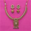 Antique Classic Necklace with Matte Gold Plating