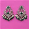 Antique Pearl Earring with Mehndi Plating