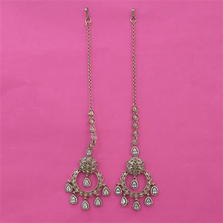 Antique Chand Earring with Mehndi Plating