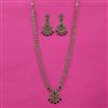 Antique Long Necklace with Mehndi Plating