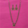 Antique Long Necklace with Mehndi Plating