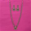 Antique Long Necklace with Mehndi Plating