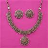 Antique Pearl Necklace with Mehndi Plating