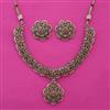 Antique Pearl Necklace with Mehndi Plating