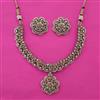 Antique Pearl Necklace with Mehndi Plating