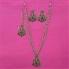 Antique Long Necklace with Mehndi Plating