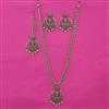 Antique Long Necklace with Mehndi Plating