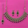 Antique Pearl Necklace with Mehndi Plating