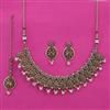 Antique Pearl Necklace with Mehndi Plating