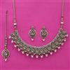 Antique Pearl Necklace with Mehndi Plating
