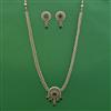 Antique Long Necklace with Mehndi Plating