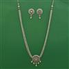 Antique Long Necklace with Mehndi Plating