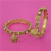 Antique Classic Bangles with Matte Gold Plating