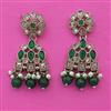 Antique Pearl Earring with Mehndi Plating