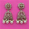 Antique Pearl Earring with Mehndi Plating