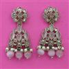 Antique Pearl Earring with Mehndi Plating