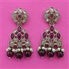 Antique Pearl Earring with Mehndi Plating