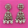 Antique Pearl Earring with Mehndi Plating