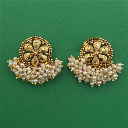 Antique Pearl Earring with Gold Plating