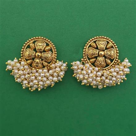 Antique Pearl Earring with Gold Plating