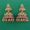 Antique Jhumki with Matte Gold Plating