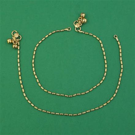 Antique Delicate Payal with Gold Plating
