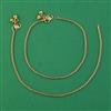 Antique Plain Gold Payal with Gold Plating