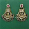 Antique Chand Earring with Matte Gold Plating