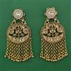 Antique Pearl Earring with Matte Gold Plating