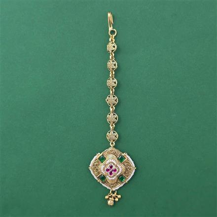 Antique Pearl Tikka with Gold Plating