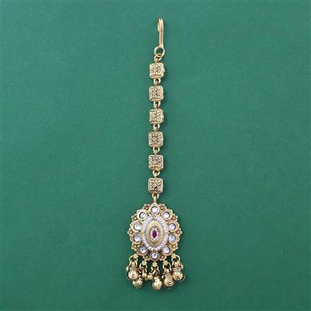 Antique Pearl Tikka with Gold Plating
