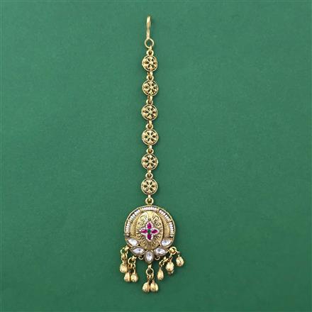 Antique Pearl Tikka with Gold Plating