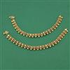 Antique Plain Gold Payal with Matte Gold Plating