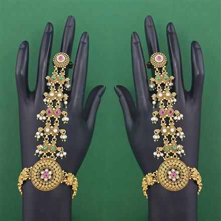 Antique Pearl Hath Pan with Matte Gold Plating