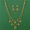 Antique Layered Necklace with Gold Plating
