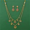 Antique Layered Necklace with Gold Plating
