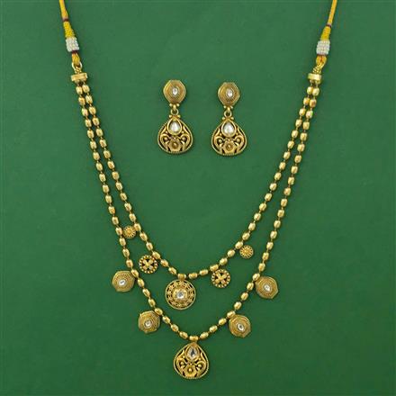 Antique Layered Necklace with Gold Plating