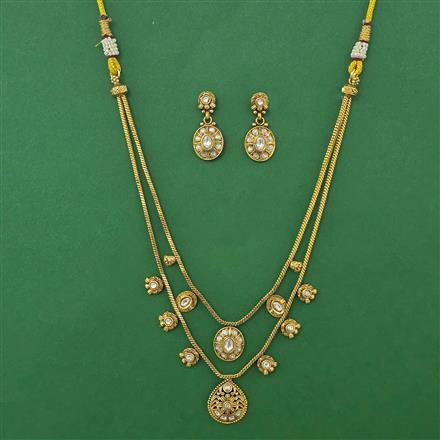 Antique Layered Necklace with Gold Plating