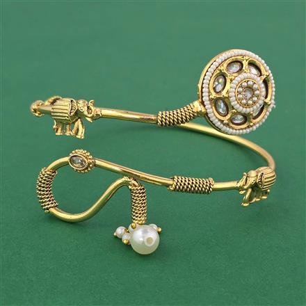 Antique Birds Baju Band with Gold Plating