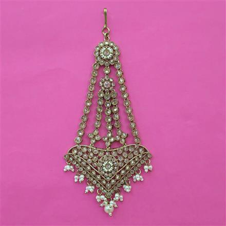 Antique Pearl Pasa with Mehndi Plating