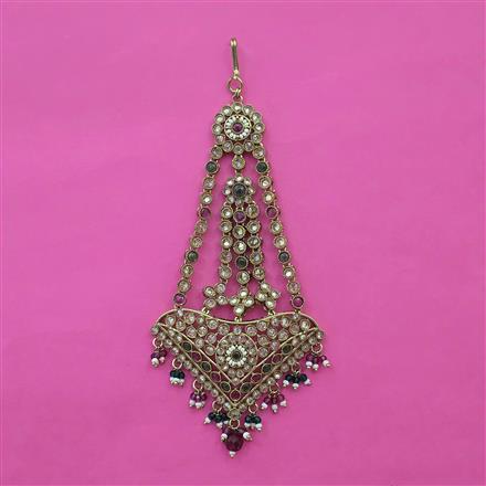 Antique Pearl Pasa with Mehndi Plating