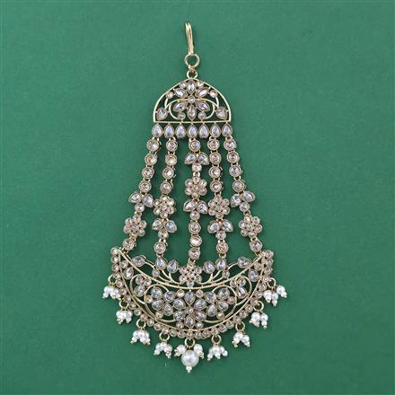 Antique Pearl Pasa with Mehndi Plating