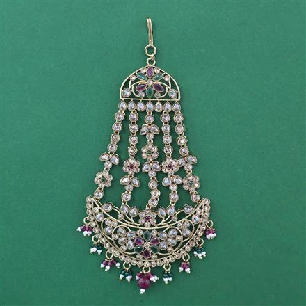 Antique Pearl Pasa with Mehndi Plating